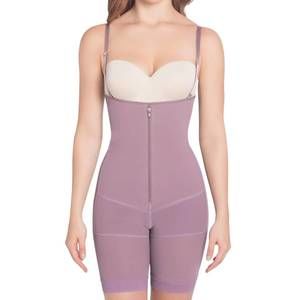 NEW SILUETS ps1 postpartum high compression mid-thigh full body shaper in purple
